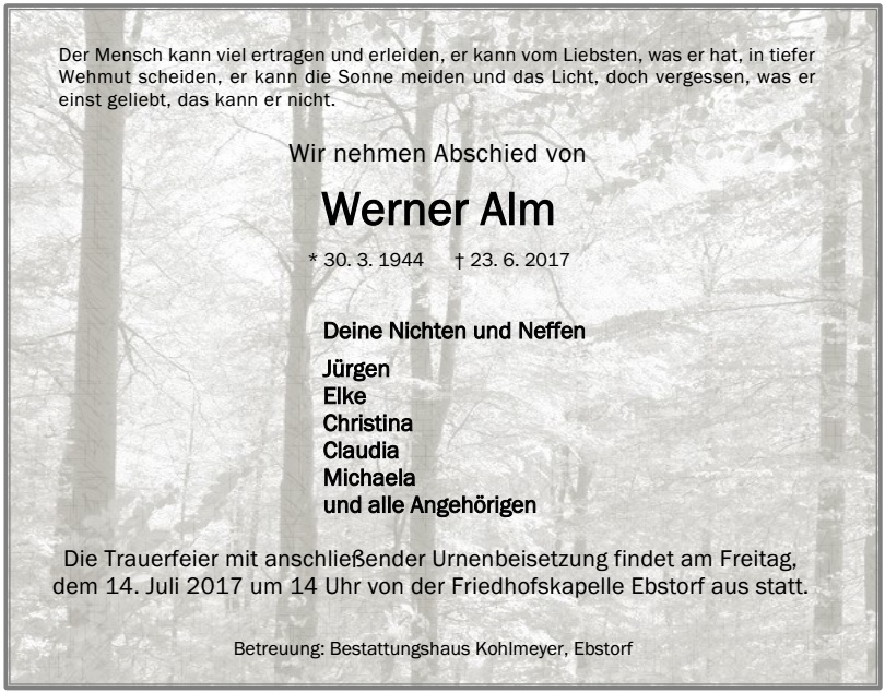 Werner Alm Ebstorf